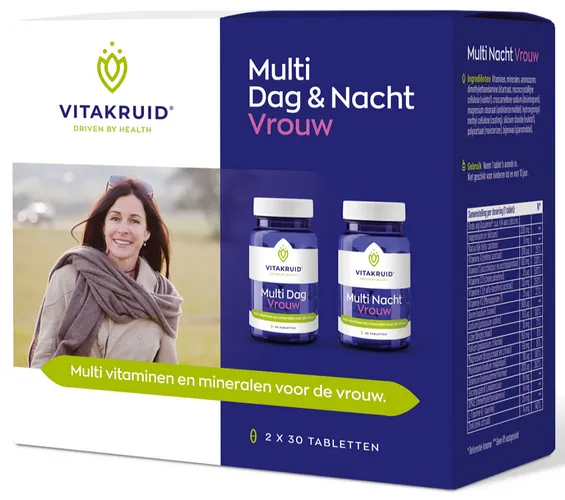 Vitakruid Multi Dag & Nacht Vrouw Tabletten