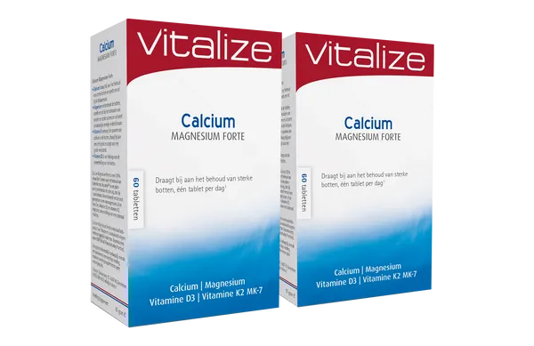 Vitalize Calcium Magnesium Forte Tabletten Voordeelverpakking
