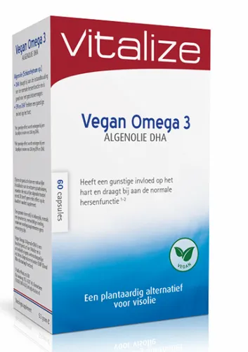 Vitalize Vegan Omega 3 Algenolie DHA Capsules