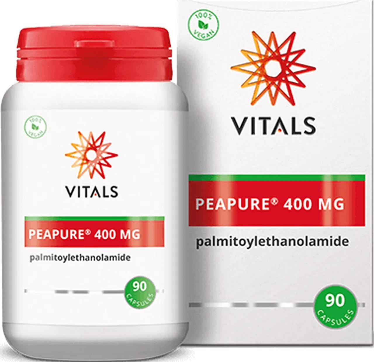 Vitals - Peapure - 400 mg - 90 capsules - Palmitoylethanolamide