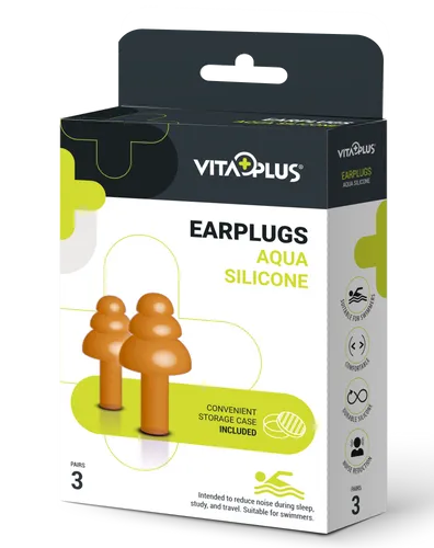 Vitaplus Earplugs Aqua Silicone