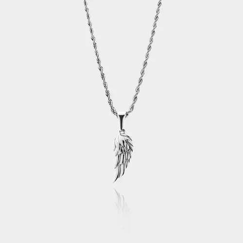 Vleugel Hanger Ketting - Zilveren Wing Pendant Ketting - 50 cm lang - Ketting Heren met Hanger - Griekse Mythen - Olympus Jewelry