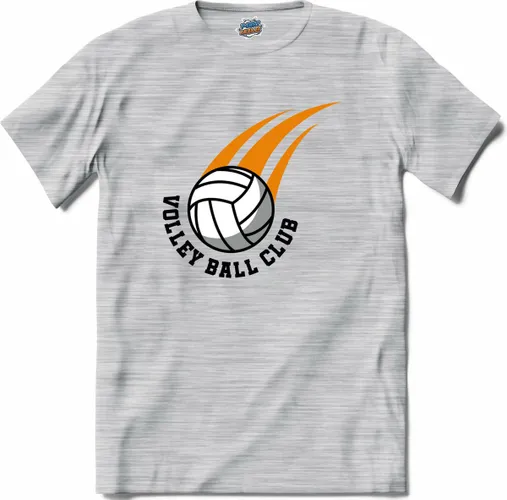 Volleybal club sport - T-Shirt - Heren - Donker Grijs - Gemêleerd