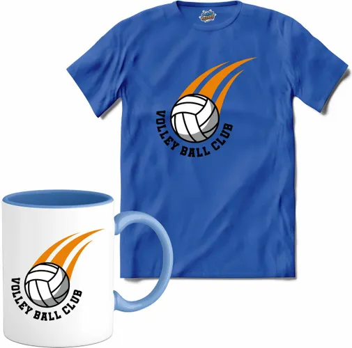 Volleybal club sport - T-Shirt met mok - Dames - Royal Blue