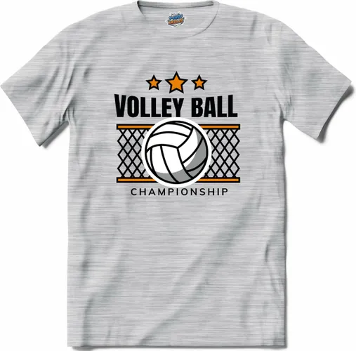 Volleybal net sport - T-Shirt - Dames - Donker Grijs - Gemêleerd