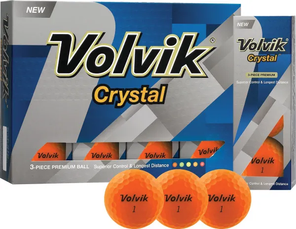 Volvik - Crystal golfbal - 12 pack - oranje
