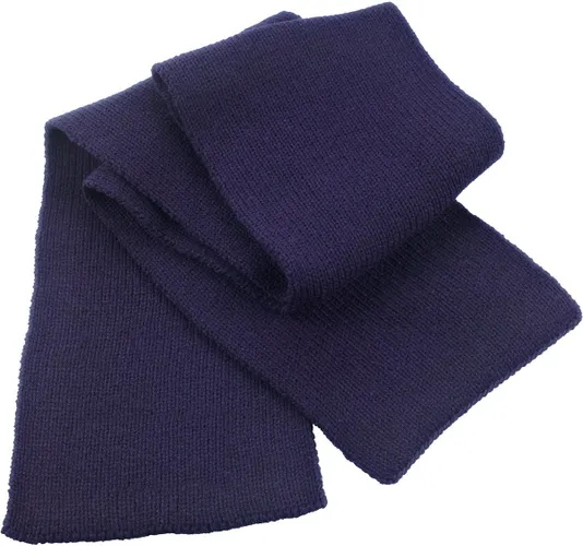 Warme gebreide winter sjaal in het navy blauw - 100% acryl wol- Dames/heren/volwassenen
