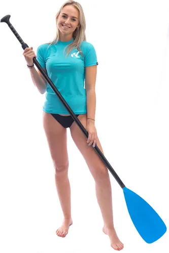 Watrflag Rashguard Murcia - Dames - Turquoise - UV beschermend surf shirt regular fit