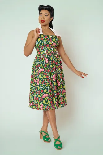 Waverly strawberry patch swing jurk in groen