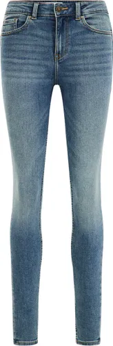 WE Fashion Dames mid rise super skinny jeans met comfort-stretch