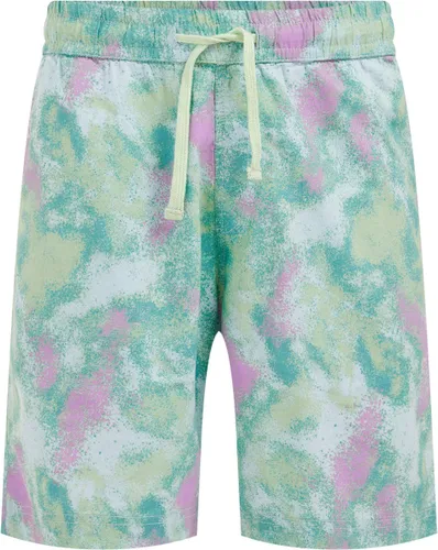 WE Fashion Heren relaxed fit chinoshort met dessin