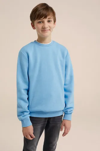 WE Fashion Jongens sweater met geribde details