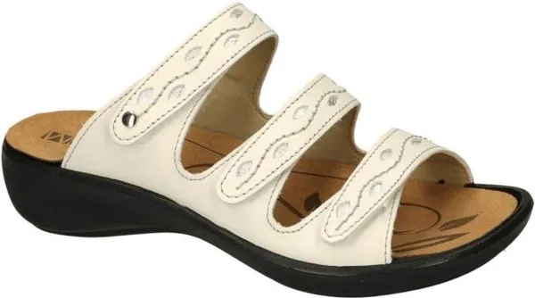 Westland -Dames - off-white-crÈme-ivoorkleur - slippers & muiltjes