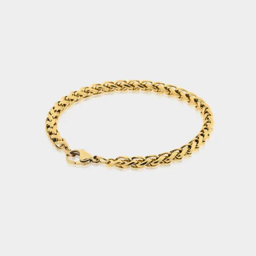 Wheat Armband 5 mm - Gouden Schakelarmband - 21 cm lang - Armband Heren - Olympus Jewelry