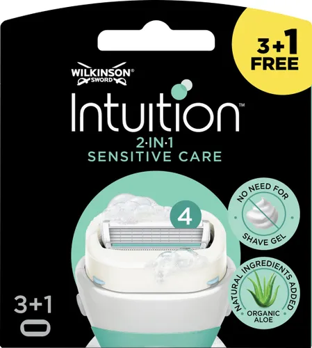 Wilkinson Sword Intuition 2-in-1 Sensitive Care - Navulmesjes - 4 stuks