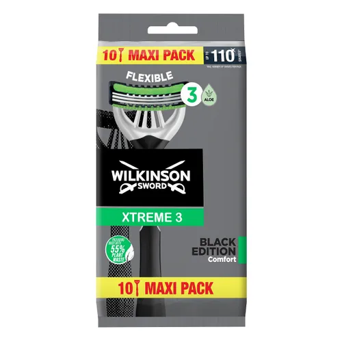 Wilkinson Sword Xtreme 3 Black Edition - Pack de 10 rasoirs