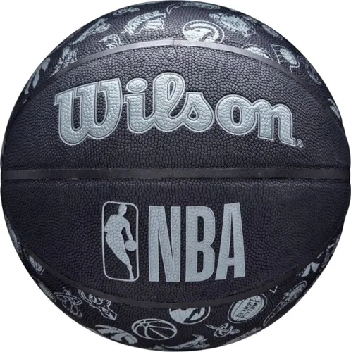 Wilson NBA All Team Ball WTB1300XBNBA, Unisex, Zwart, basketbal, maat: 7
