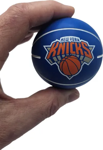 Wilson NBA Dribbler New York Knicks Mini Ball WTB1100PDQNYK, Unisex, Blauw, basketbal, maat: One size