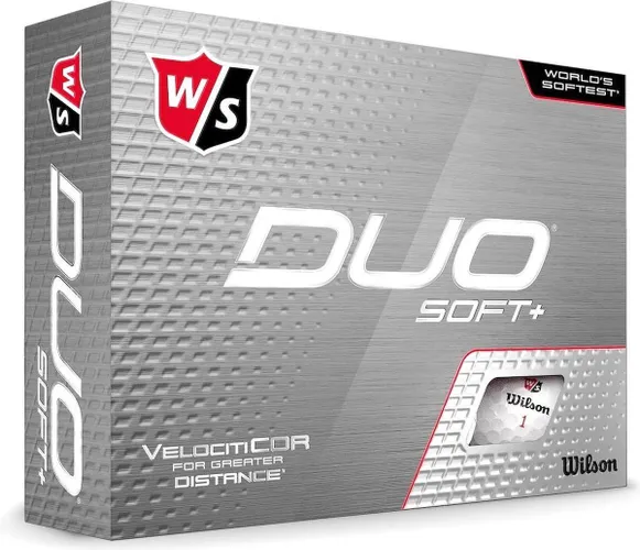 Wilson Staff DUO Soft+ 2020 Golfballen - Dozijn / 12 stuks - Wit
