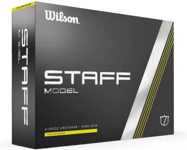 Wilson Staff Model Golfballen 2024 - Geel - 12 Stuks
