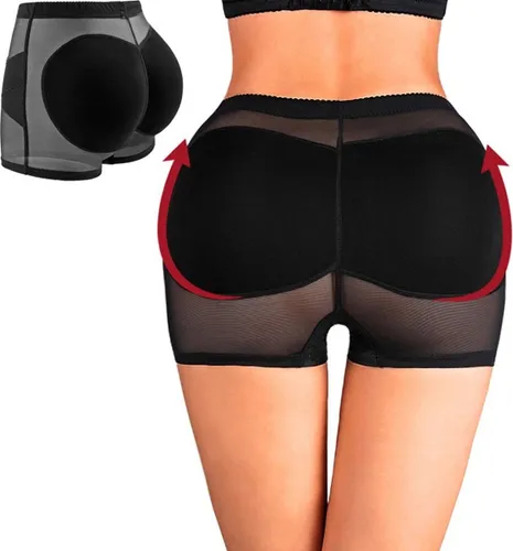 WiseGoods Premium Butt Lifter Onderbroek Gewatteerd - Shapewear Dames - Waist Trainer - Onderbroeken Vrouwen - Ondergoed - Zwart M