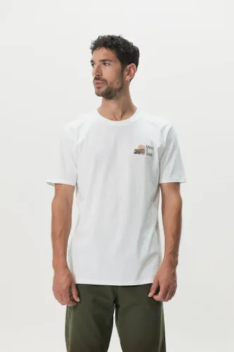 Wit Katoenen T-shirt Met Print