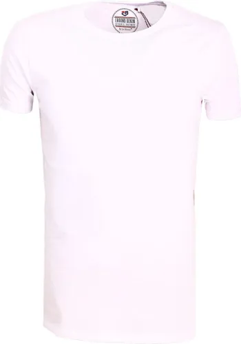 Wit T-shirt Heren Ronde Hals Stretch E-Bound A151591 - S