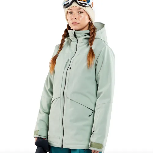 Womens Shelter 3D Stretch Snowboard Jacket Sage Frost - L