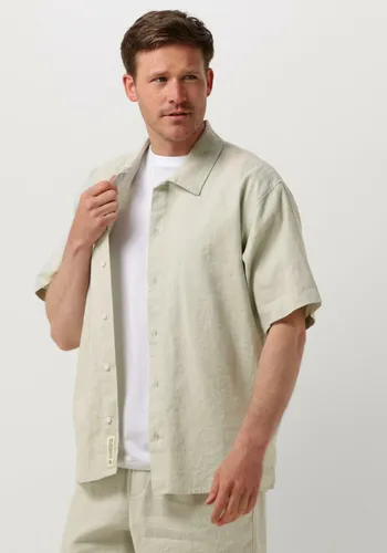 WOODBIRD Heren Hemden Wbbanks Linen Shirt - Mint