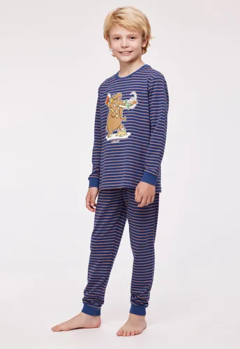 Woody pyjama jongens - mammoet - streep - 232-10-PZL-Z/915