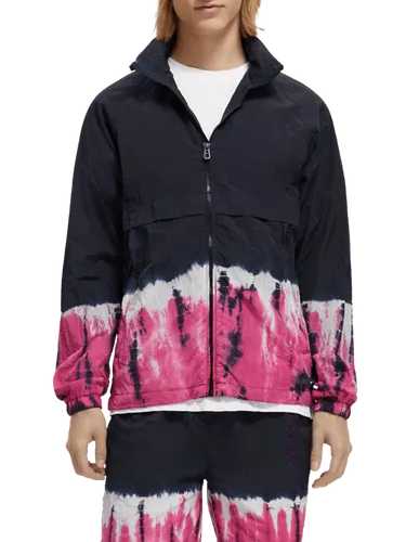 WorkOut - Tie-dyed hooded zip-thru  jacket - Maat XXL - Multicolor - Man - Jas - Scotch & Soda