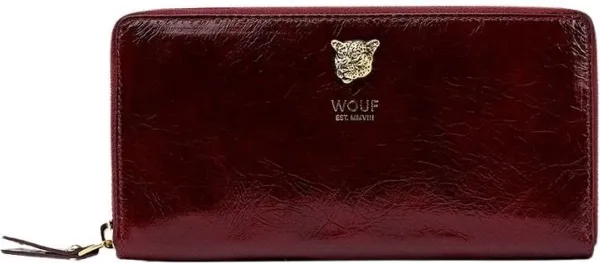 Wouf Burgundy Tiger Wallet