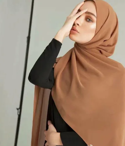 WOW PEACH  Hoofddoek KHAKI| Hijab |Sjaal |Hoofddoek |Turban |Chiffon Scarf |Sjawl |Dames hoofddoek |Islam |Hoofddeksel| Musthave |