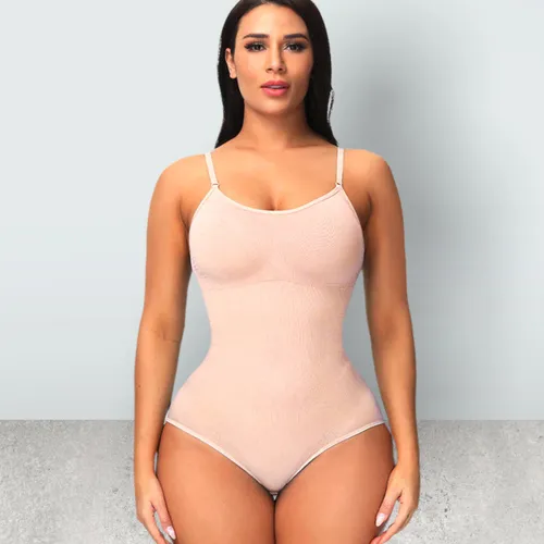 Wow Peach - Slimming Seamless Bodysuit - Shapewear - Body Shaper - Shape Waist & Breast - Slip - Premium - Nude - XXX-Large