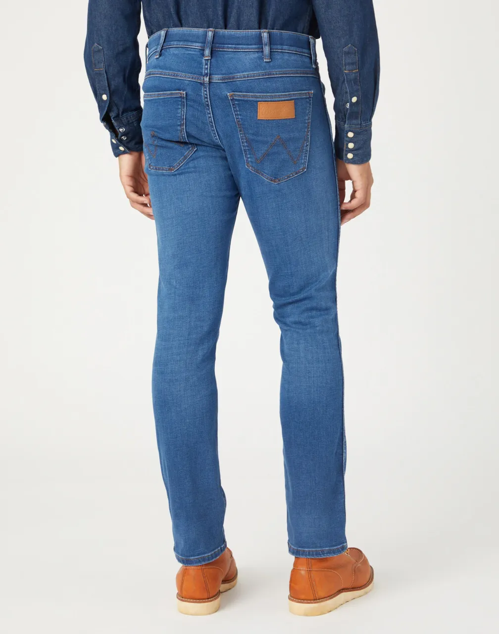 Wrangler Larston heren slim-fit jeans fearless