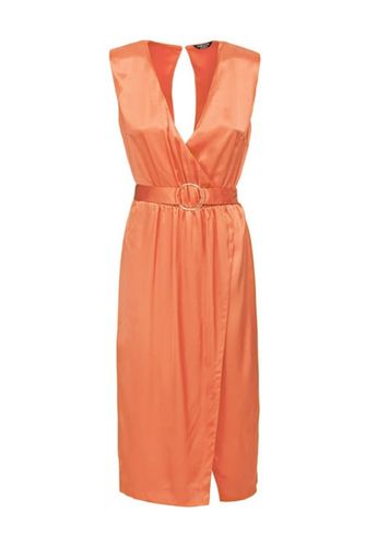 Wrap Around Dress Pimento Orange