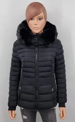 Wulux - Dames Jas - Dames Winterjas - Getailleerd Model - Zwart