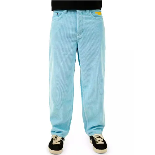 X-Tra Baggy Cord Pants Pool Blue - W33-L32