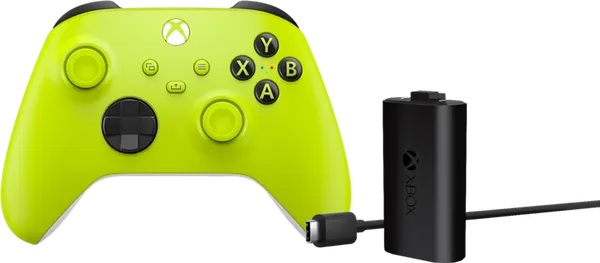 Xbox Series X en S Wireless Controller Electric Volt Geel + Play and Charge Kit