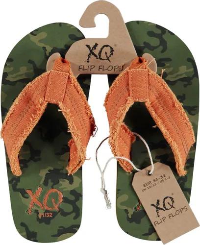 XQ footwear - teenslippers - slippers jongens - army green