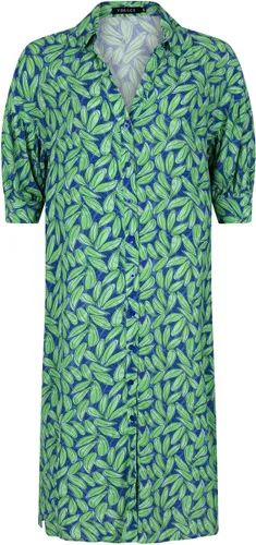 Ydence - Dress Palmer met print - Blue Green