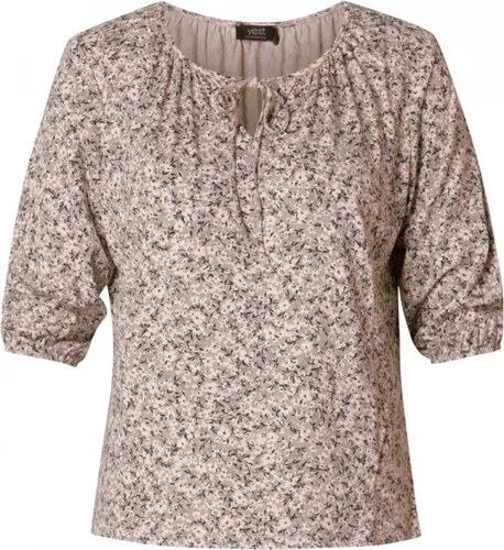 YESTA Blaissy Jersey Shirt - Grey Rose/Multi Colo