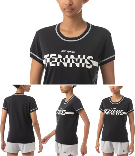 Yonex 16581 Women's Tennis T-shirt - zwart/wit