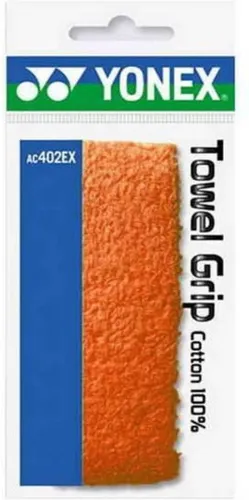 Yonex AC-402 Badstofgrip - Oranje - Grip voor Badmintonrackets - Towelgrip