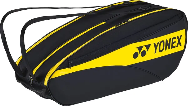 Yonex TEAM 42326NEX badminton racketbag - zwart/geel