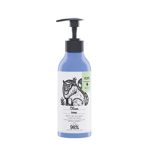 Yope WOOD Natural Shampoo voor Oily Hair Olive Tree White