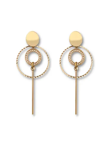 Zatthu Jewelry - N22SS452 - Irge lange goudkleurige oorbellen
