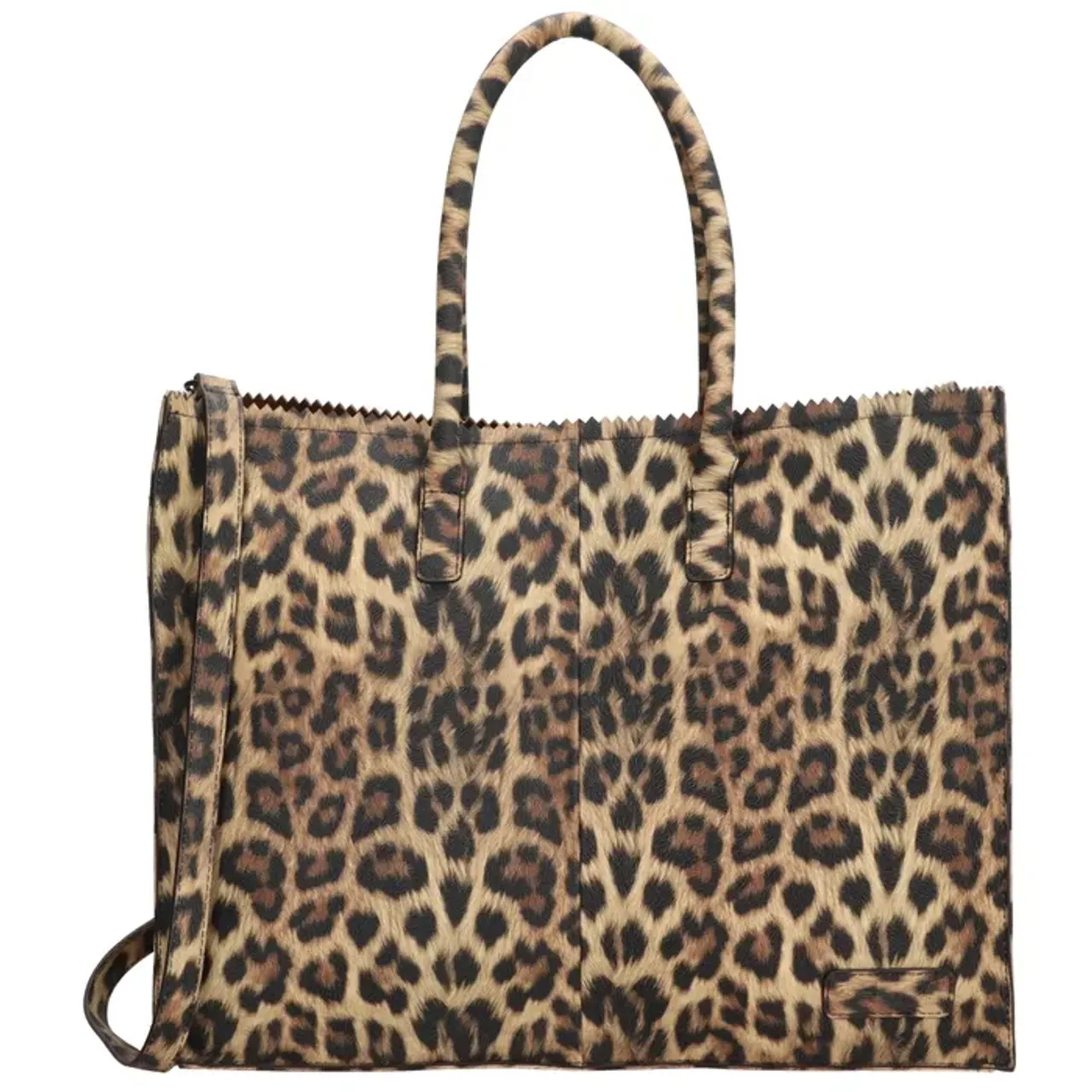 Zebra Natural Bag Lisa XL Leopard Suedine