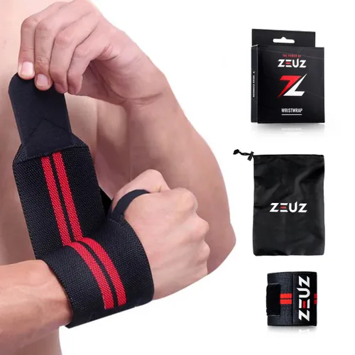 ZEUZ 1 Stuk Polsband voor Fitness, CrossFit, Bootcamp & Krachttraining – Stevigheidsband - Versteviging & Versterking Polsen - Polsbandage Wrist Suppo...