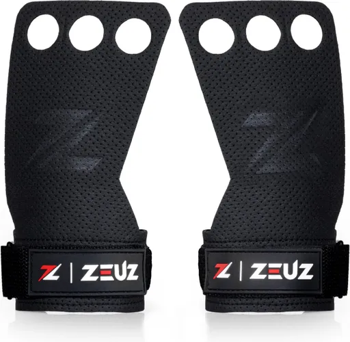 ZEUZ Grips – Sport Handschoenen – Geschikt voor CrossFit, Fitness, Turnen & Gymnastics – Zwart – Maat M